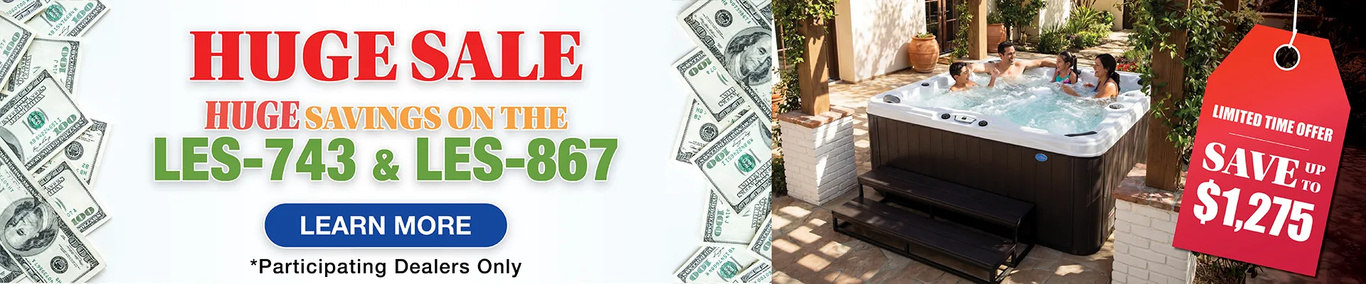 Calspas hot tub being used in a family setting - Crofton